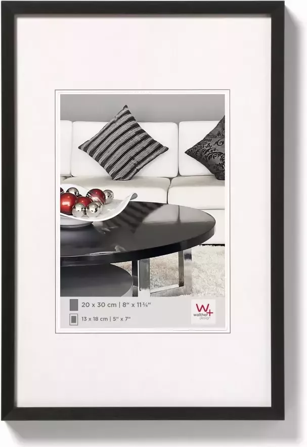 Walther Chair Aluminium Fotolijst Fotomaat 21x29 7 cm (A4) Zwart