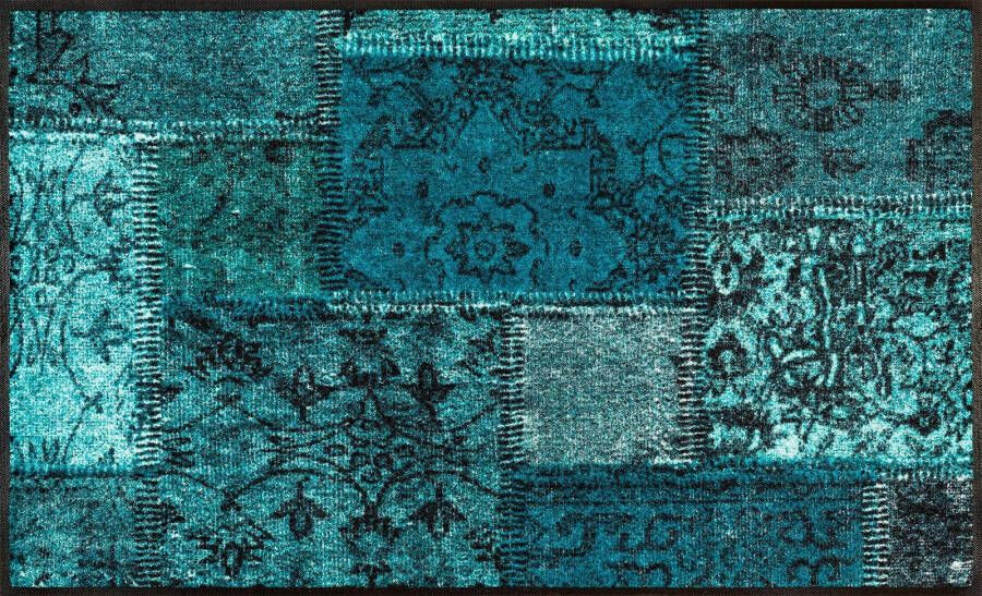 Wash+dry by Kleen-Tex Loper Vintage Patches Inloopmatten modern patchworkdesign antislip wasbaar - Foto 4