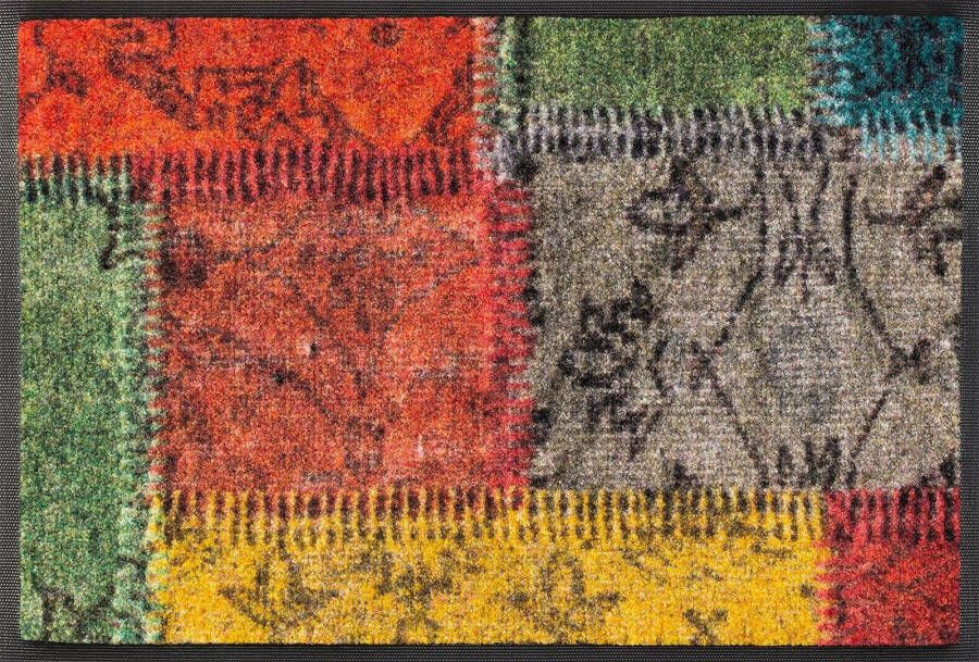 Wash+dry by Kleen-Tex Loper Vintage Patches Inloopmatten modern patchworkdesign antislip wasbaar - Foto 9