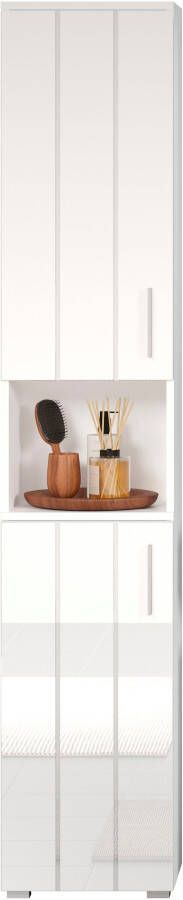 Welltime Hoge kast Praag Badmeubels met verwisselbare deurdranger (B D H) 37 31 192 cm (1 stuk) - Foto 9
