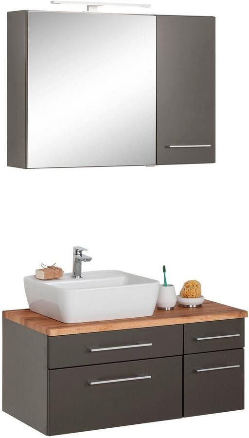 Welltime Badkamerserie Davos Breedte 50 cm met extra rek (3-delig) - Foto 11