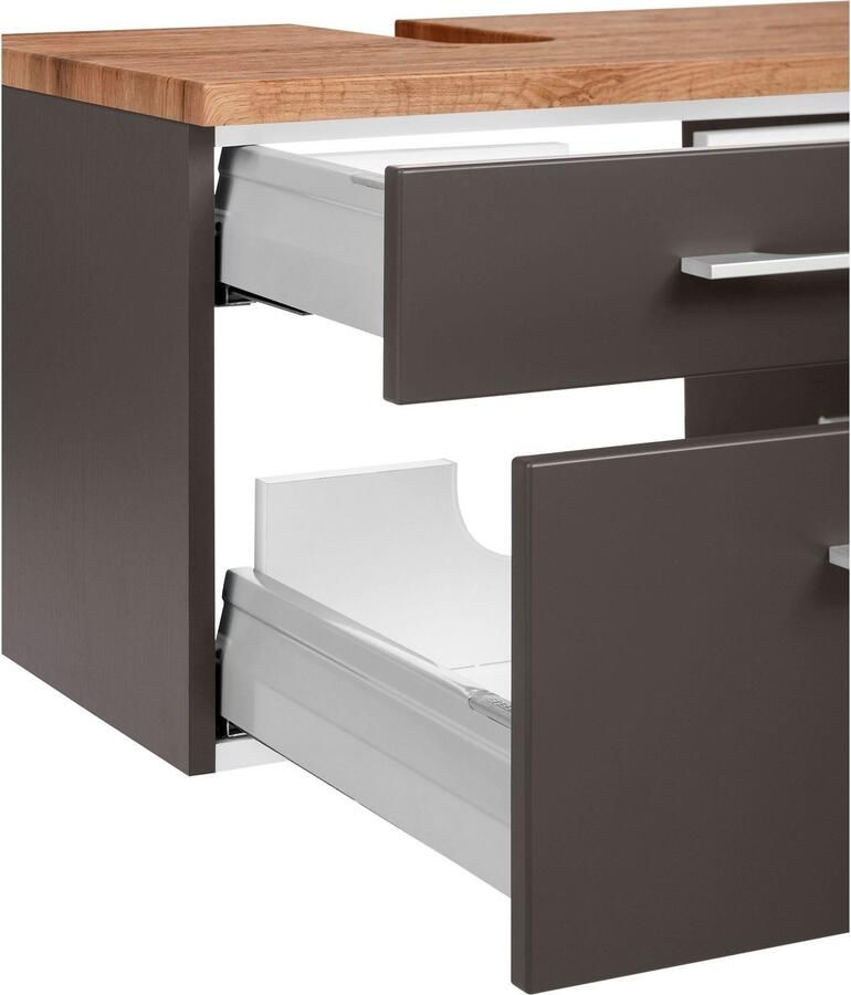 Welltime Badkamerserie Davos Breedte 50 cm met extra rek (3-delig)