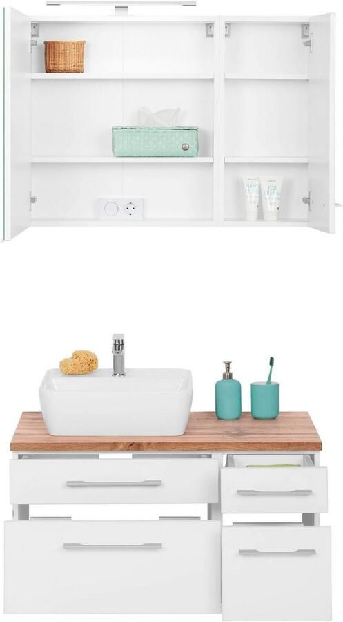 Welltime Badkamerserie Davos Breedte 50 cm met extra rek (3-delig) - Foto 8