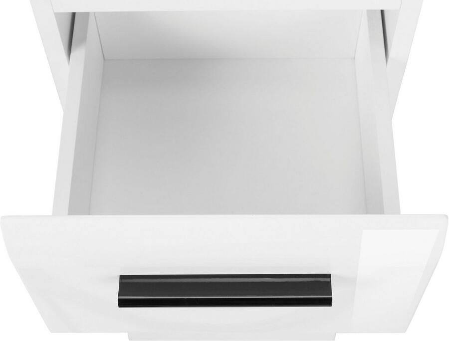 Welltime Badkamerserie Sovana Badkamermeubels Spiegel met verlichting hoge kast en wastafel (set 3-delig) - Foto 3