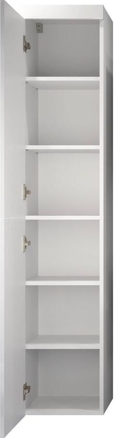 Welltime Badkamerset Dormoletto Hangende badkamermeubels met inbouwwastafel in wit hoogglans (4-delig) - Foto 13