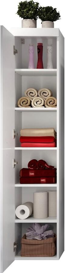 Welltime Badkamerset Dormoletto Hangende badkamermeubels met inbouwwastafel in wit hoogglans (4-delig) - Foto 14