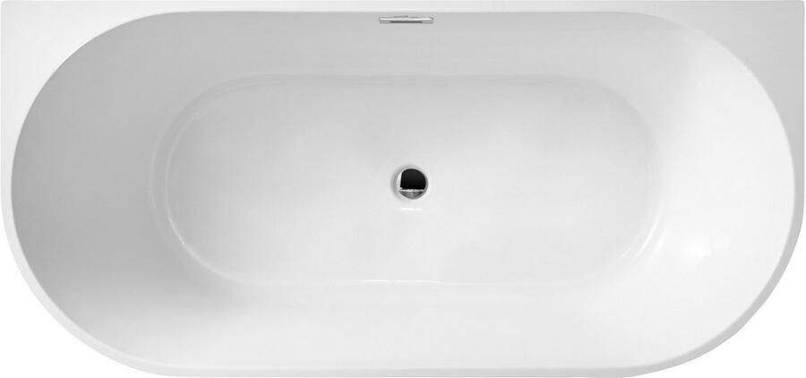 Welltime Badkuip Alvor vrijstaand van hoogwaardig sanitair acryl met pop-up ventiel (2-delig)