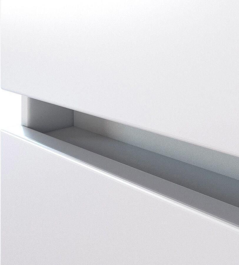 Welltime Badmeubelset Baabe Breedte 120 cm incl. mineraalmarmeren wasbak (set 2 stuks) - Foto 2