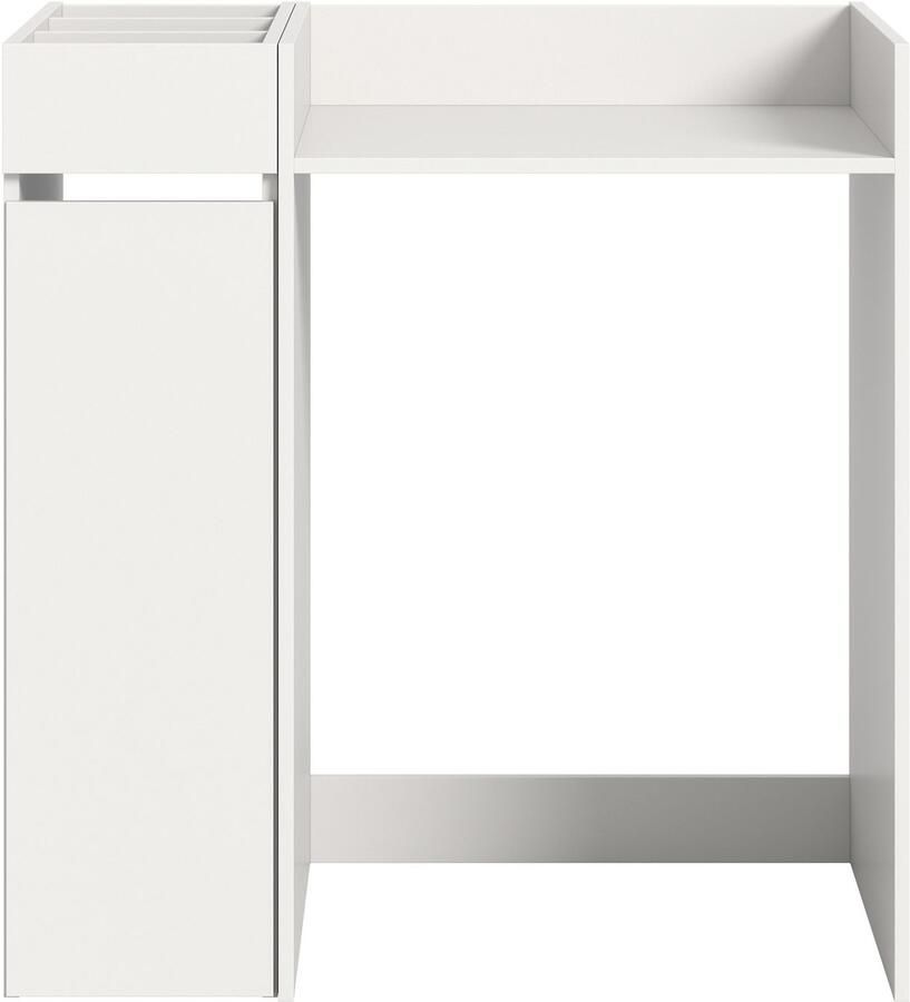 Welltime Badmeubelset Falas 2-delig bestaande uit: badkamerrek & wasmachine ombouwkast Combinatie set badcombinatie badkamer organizer rollenkast ombouwkast (2 stuks)