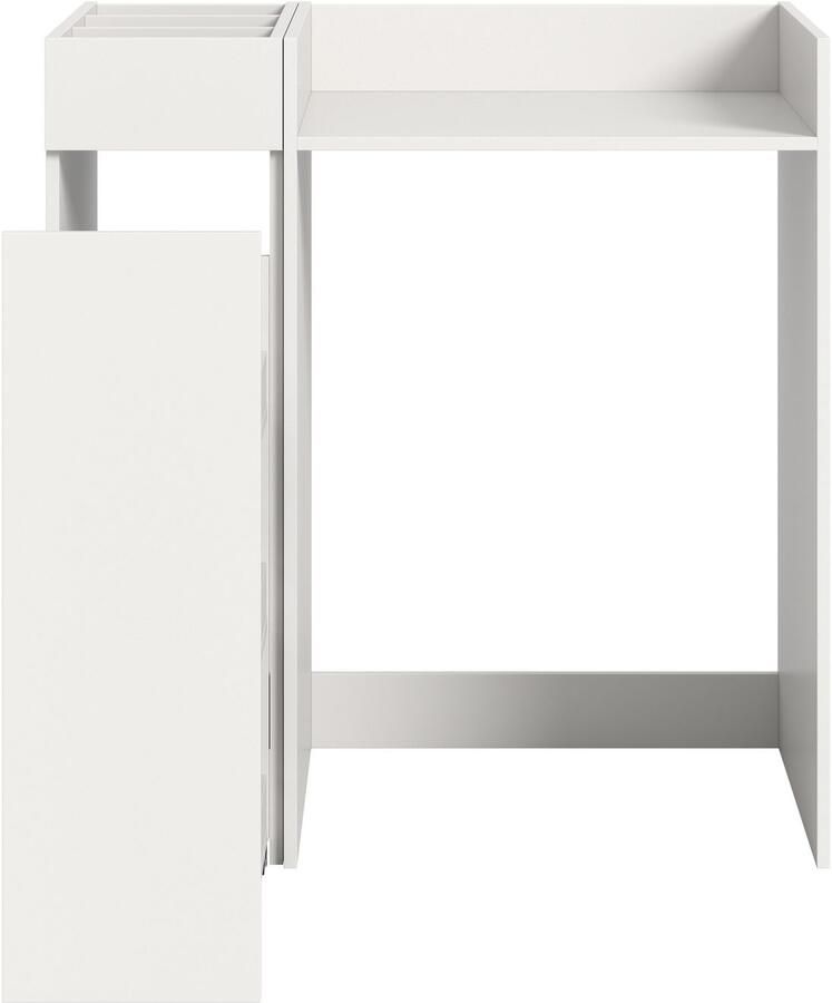 Welltime Badmeubelset Falas 2-delig bestaande uit: badkamerrek & wasmachine ombouwkast Combinatie set badcombinatie badkamer organizer rollenkast ombouwkast (2 stuks) - Foto 2