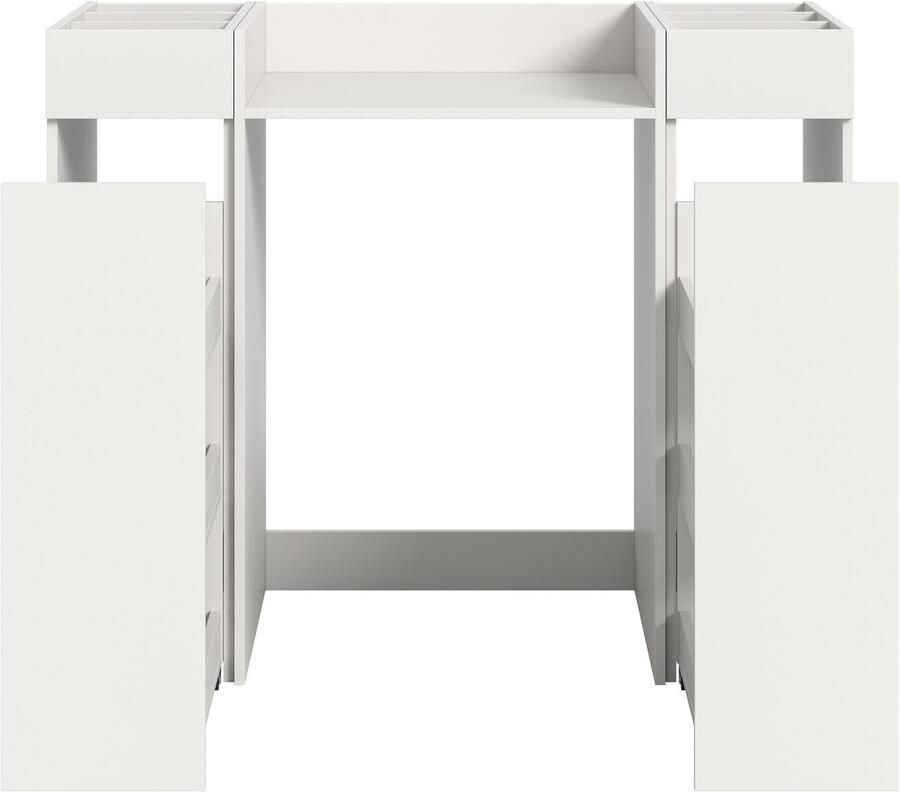 Welltime Badmeubelset Falas 3-delig bestaande uit: 2x badkamerrek & wasmachine ombouwkast Combinatie set badcombinatie badkamer organizer rollenkast ombouwkast (3 stuks)