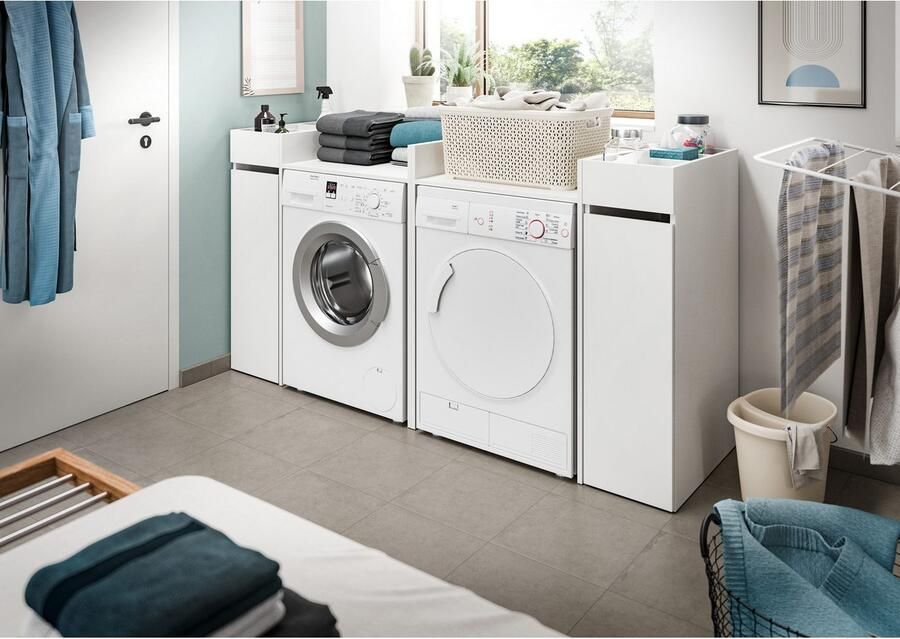 Welltime Aanbouwrek Falas hoogte 101 cm apothekersuitrek met 3 vakken 3 open opbergvakken - Foto 2