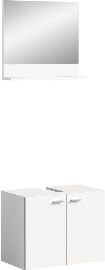 Welltime Badmeubelset Tampa bestaand uit wastafelonderkast en spiegel breedte 57cm(set 2 stuks) - Foto 7