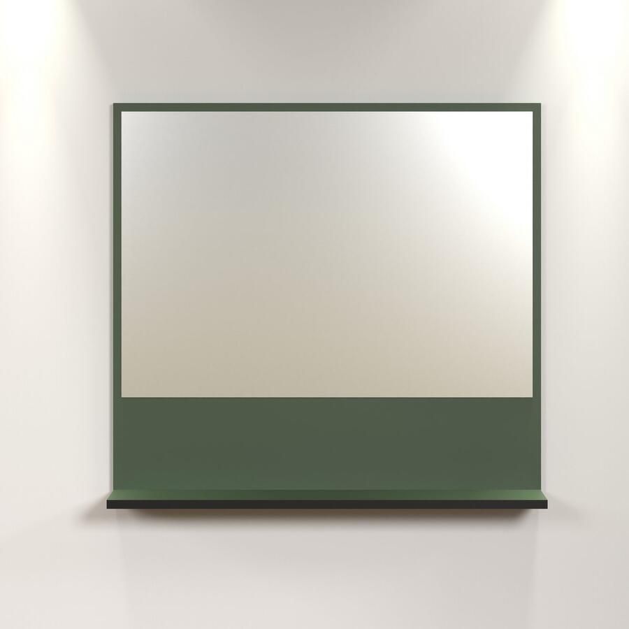 Welltime Badspiegel Amrum Elegante badkamerspiegel met plank Afmetingen (B D H) 60-80 14 74 cm (1 stuk) - Foto 2