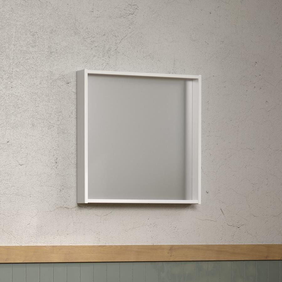 Welltime Badspiegel Kall Spiegel met lijst van gelakt massief hout Met floatglas (1 stuk) - Foto 4