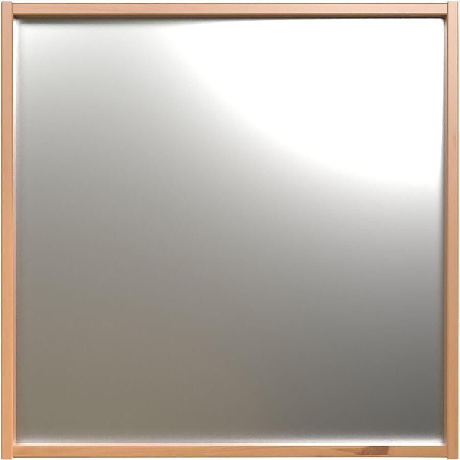 Welltime Badspiegel Kall Spiegel met lijst van gelakt massief hout Met floatglas (1 stuk) - Foto 2