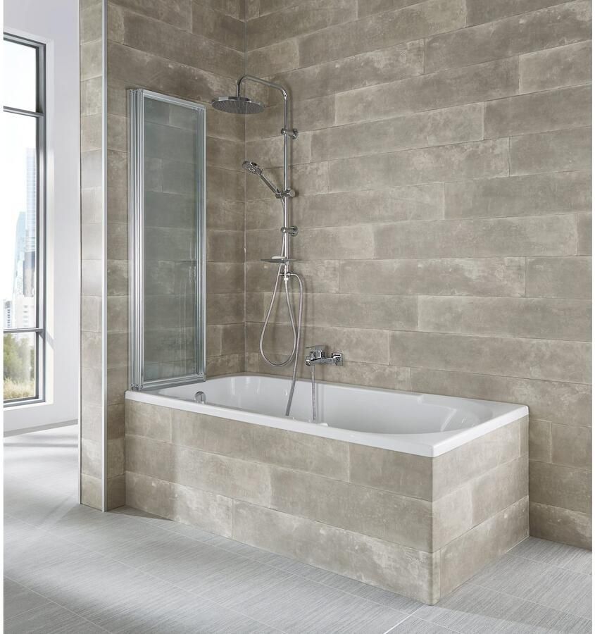 Welltime Badwand Nassau Badscherm spatscherm voor badkuip glaswand (3-delig) - Foto 2