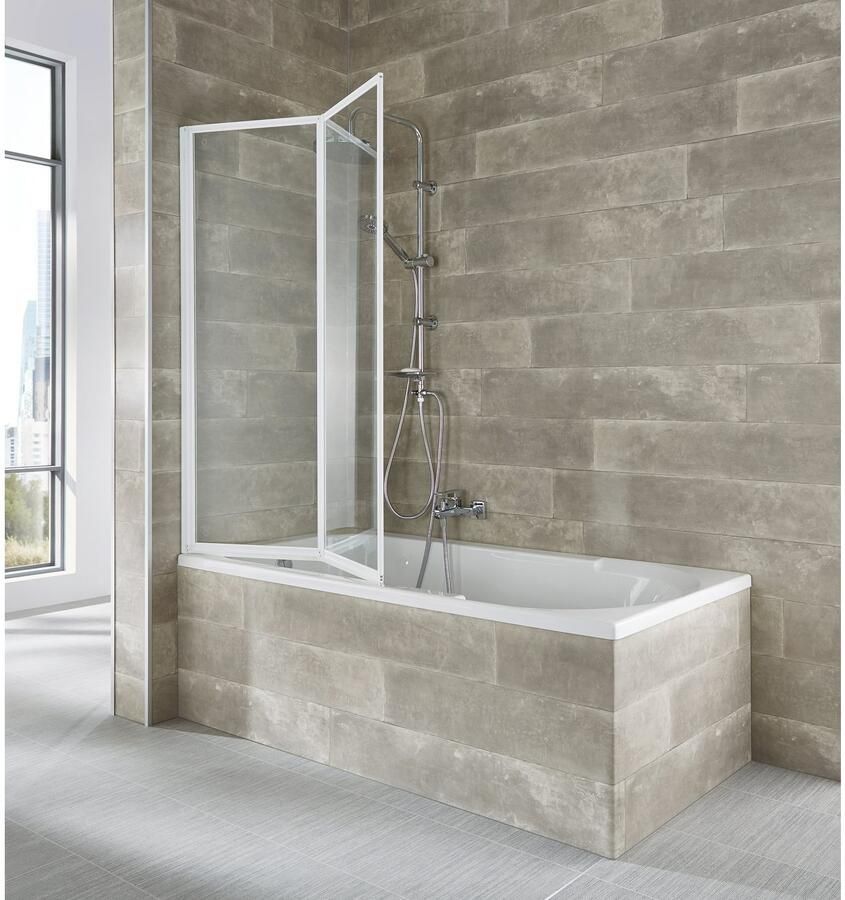 Welltime Badwand Nassau Volledig opvouwbaar (2-delig)