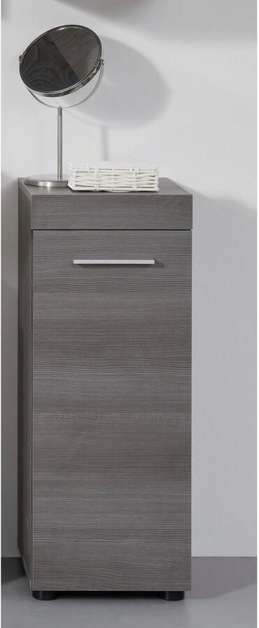 Welltime Bergkast Royan Badkommode met 2 vakken in rookzilverkleur Afmetingen (B D H) 30 30 76 cm - Foto 3