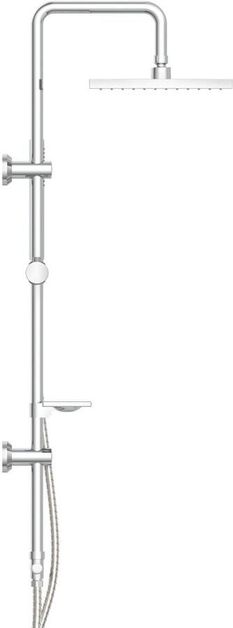 Welltime Douchestang-set Lina Regendouche met zeepplank 20 cm kantlengte. - Foto 5