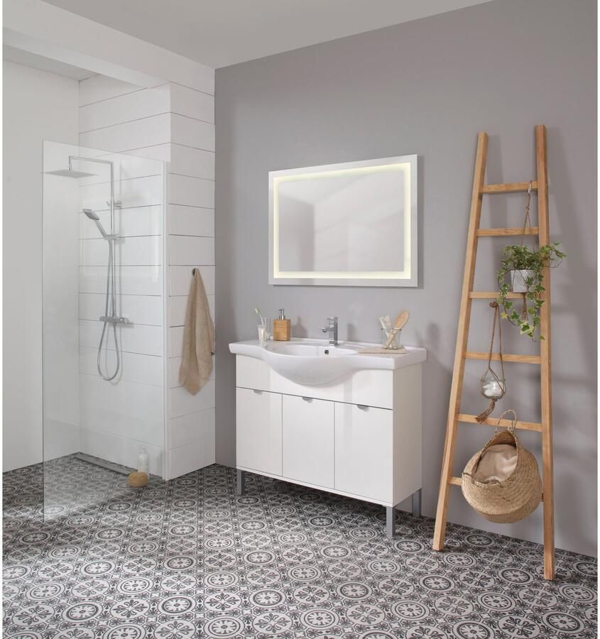 Welltime Douchestang-set Raindrop Hoofddoucheset douchesysteem douchekolom doucheset regendouche