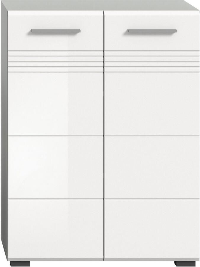 Welltime Halfhoge kast Calcio hoogte 80 cm 2 deuren 2 planken 3 vakken