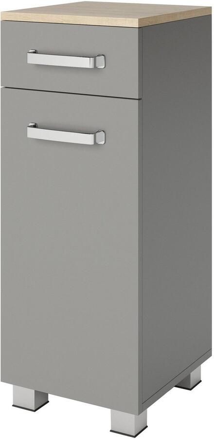 Welltime Halfhoge kast Cosmo Bxdxh: ca. 30x32 5x76 5 cm 2 vakken draairichting deur verwisselbaar - Foto 2