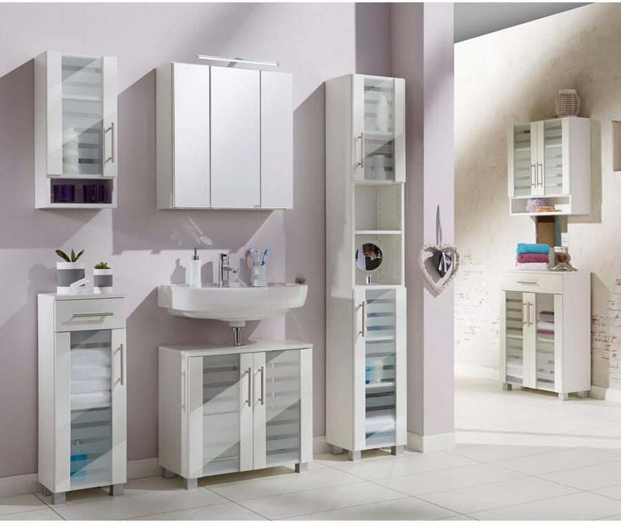 Welltime Smalle kast Jaca Breedte 30 cm met MDF-hoogglansfronten - Foto 3