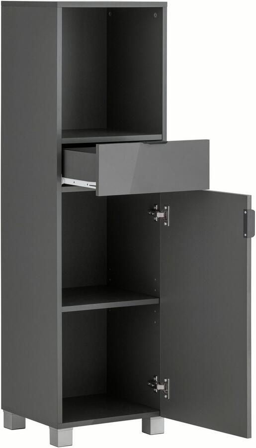 Welltime Halfhoge kast Lage Gemakkelijk te onderhouden oppervlak veel bergruimte FSC -gecertificeerd - Foto 4