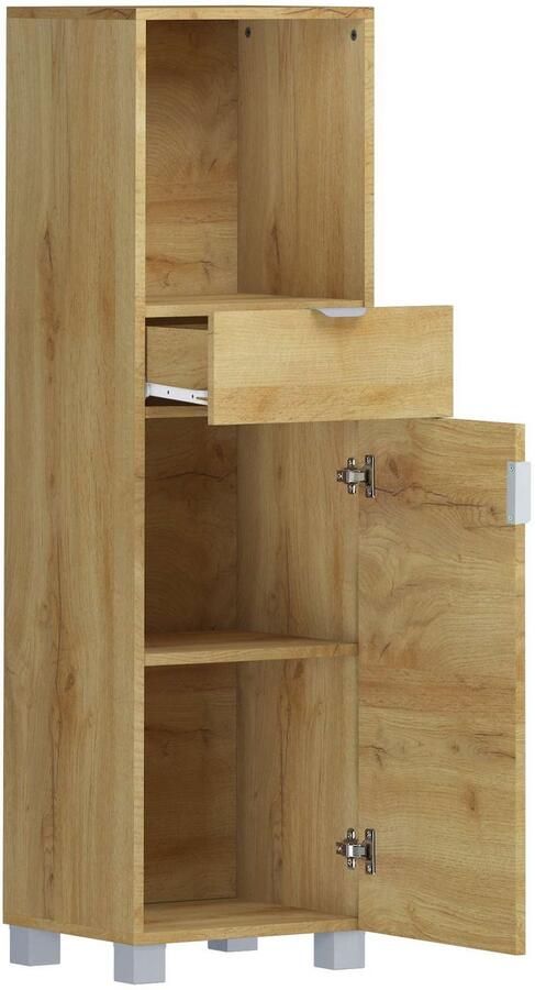 Welltime Halfhoge kast Lage Gemakkelijk te onderhouden oppervlak veel bergruimte FSC -gecertificeerd