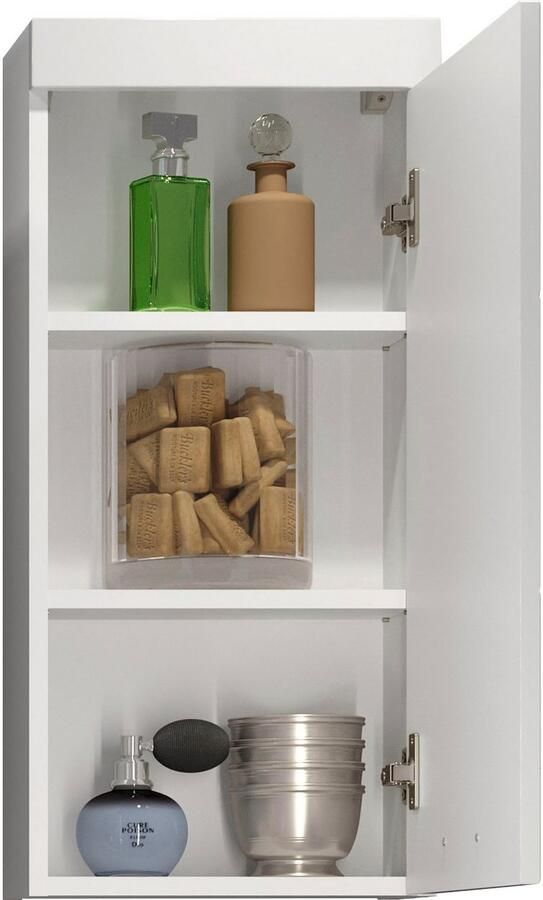 Welltime Hangend kastje Dormoletto Witte badkamerkast met horizontale frezingen Afmetingen (B D H) 35 16 75 cm - Foto 4