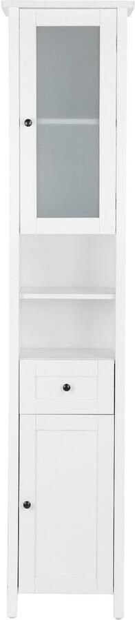 Welltime Hoge kast Aalborg Kast badkamerkast Badkamermeubel in landelijke stijl breedte 40 cm - Foto 4