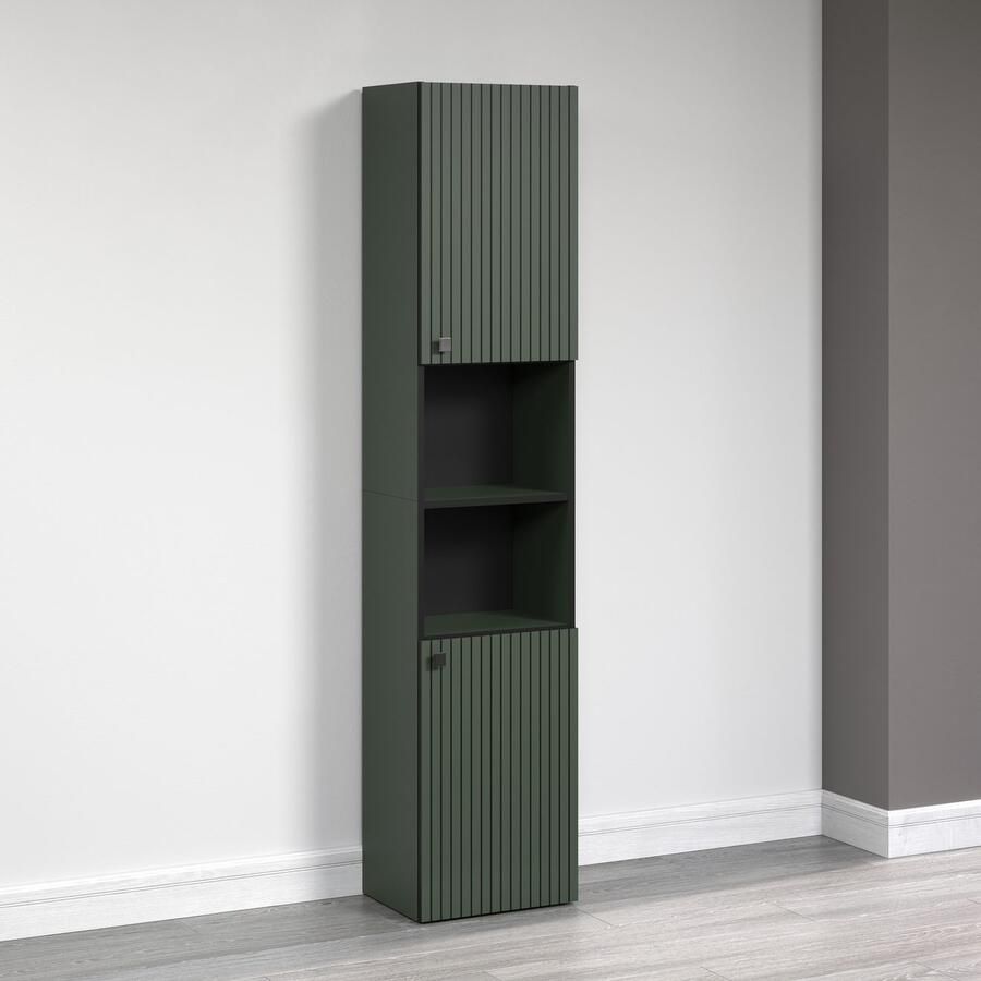 Welltime Hoge kast Amrum Badkamerkast met en zonder lade (B D H) 40-70 31 186 cm (1 stuk) - Foto 2
