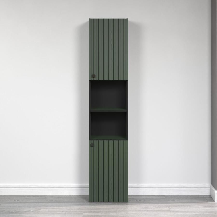 Welltime Hoge kast Amrum Badkamerkast met en zonder lade (B D H) 40-70 31 186 cm (1 stuk) - Foto 3