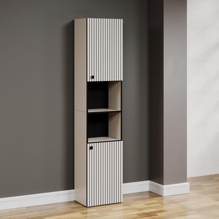 Welltime Hoge kast Amrum Badkamerkast met en zonder lade (B D H) 40-70 31 186 cm - Foto 1