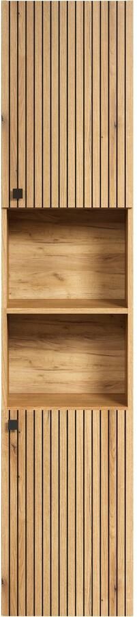 Welltime Hoge kast Amrum Breedte 40 cm ruime hoge kast eik ribbellook badkamerkast (1 stuk) - Foto 10