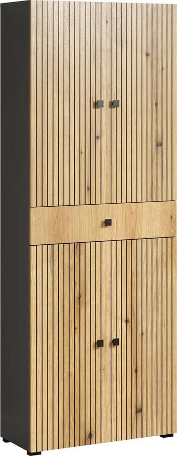 Welltime Hoge kast Amrum Breedte 40 cm ruime hoge kast eik ribbellook badkamerkast - Foto 4