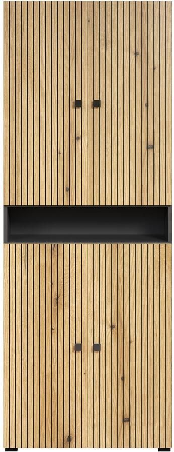 Welltime Hoge kast Amrum Breedte 40 cm ruime hoge kast eik ribbellook badkamerkast - Foto 3