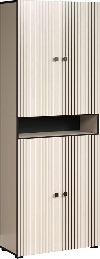 Welltime Hoge kast Amrum Breedte 40 cm ruime hoge kast eik ribbellook badkamerkast - Foto 4