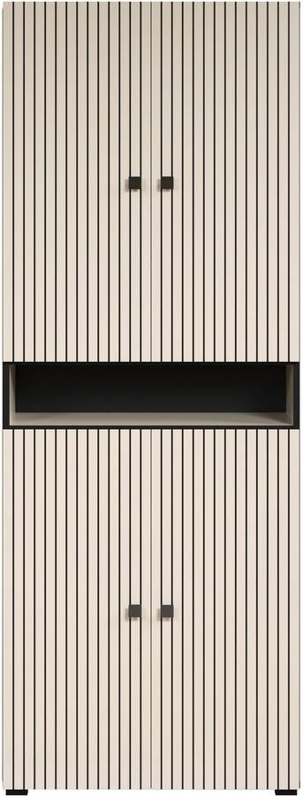 Welltime Hoge kast Amrum Breedte 40 cm ruime hoge kast eik ribbellook badkamerkast - Foto 3