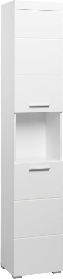 Welltime Hoge kast Avena Badkamer hoge kast met open vak 2 deuren en 2 planken - Foto 13