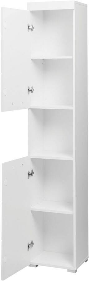 Welltime Hoge kast Avena Badkamer hoge kast met open vak 2 deuren en 2 planken - Foto 10