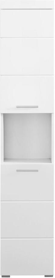 Welltime Hoge kast Avena Badkamer hoge kast met open vak 2 deuren en 2 planken - Foto 13