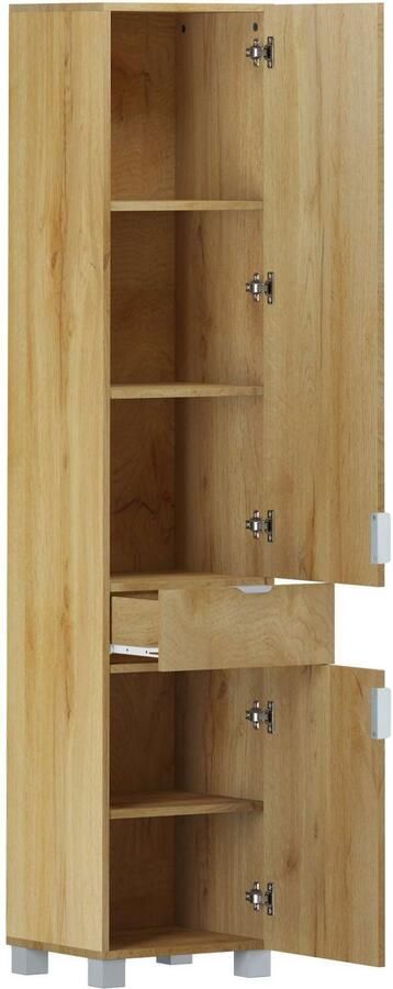 Welltime Hoge kast Lage Gemakkelijk te onderhouden oppervlak veel bergruimte FSC -gecertificeerd