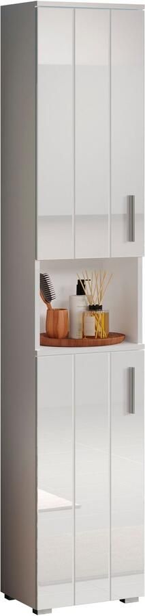 Welltime Hoge kast Praag Badmeubels met verwisselbare deurdranger (B D H) 37 31 192 cm (1 stuk) - Foto 7