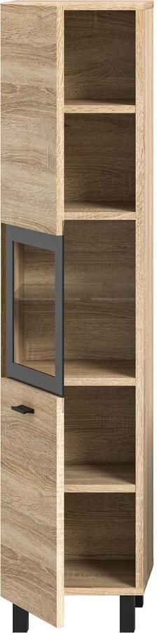 Welltime Hoge kast Tampa hoogte 125cm hangend of staand te monteren Badkamerkast hangkast badkamer badkamermeubels - Foto 12