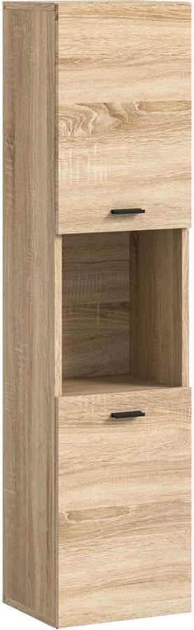Welltime Hoge kast Tampa hoogte 125cm hangend of staand te monteren Badkamerkast hangkast badkamer badkamermeubels - Foto 6