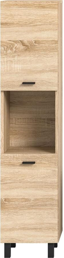 Welltime Hoge kast Tampa hoogte 125cm hangend of staand te monteren Badkamerkast hangkast badkamer badkamermeubels - Foto 9