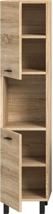 Welltime Hoge kast Tampa hoogte 125cm hangend of staand te monteren Badkamerkast hangkast badkamer badkamermeubels - Foto 10