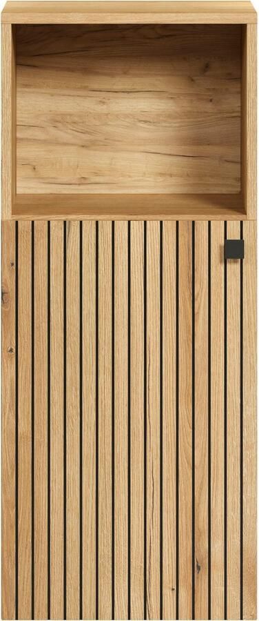 Welltime Onderkast Amrum Badkast met open vak en ribbelstructuur afmetingen (B D H) 40 31 95 cm (1 stuk) - Foto 7